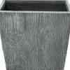 Outlet Pflanzkübel Wood 80 x 32 x 92 cm grau Pflanzkübel|Blumentöpfe & Pflanzgefäße