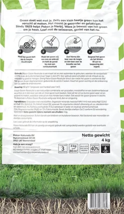 Discount Pokon 3-in-1 Rasensamen, Rasendünger & Bodenverbesserer 4 kg Dünger & Pflege|Rasen- & Blumendünger