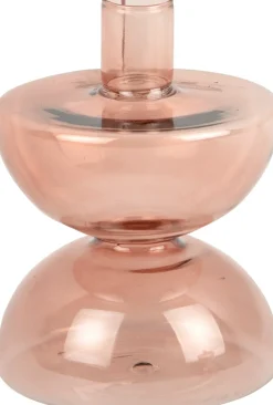 Clearance PT Living Kerzenständer Diabolo rosa D 10 H 13 cm Kerzenständer