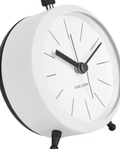 Discount PT Living Wecker Button weiß D 9 H 10,5 cm Uhren