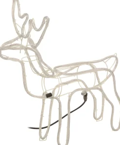 Clearance Rentier beleuchtet mit 216 LEDs warmweiß 68 x 28 x 61 cm Weihnachtsfiguren (Außen)