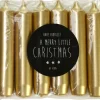 Online Rustik Lys Stabkerze Cadeau gold 5 Std. 6 St. Stabkerzen
