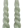 New Rustik Lys Stabkerzen Swirl mini grün 4 Std. 2 St. Stabkerzen