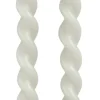 Online Rustik Lys Stabkerzen Swirl weiß 4 Std. 2 St. Stabkerzen