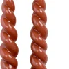 New Rustik Lys Stabkerzen Swirl mini rot 4 Std. 2 St. Stabkerzen