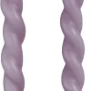 Discount Rustik Lys Stabkerzen Swirl violett 4 Std. 2 St. Stabkerzen