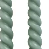 Best Rustik Lys Stabkerzen Swirl grau 8,5 Std. 2 St. Stabkerzen