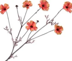 Silk-Ka Kunstblume Cosmos orange 77 cm Kunstblumen