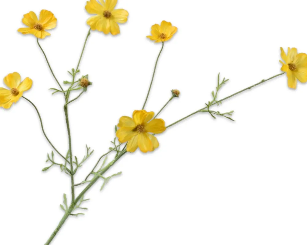 Online Silk-Ka Kunstblume Cosmos gelb 77 cm Kunstblumen