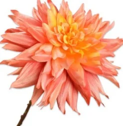 Outlet Silk-Ka Kunstblume Dahlie orange 65 cm Kunstblumen