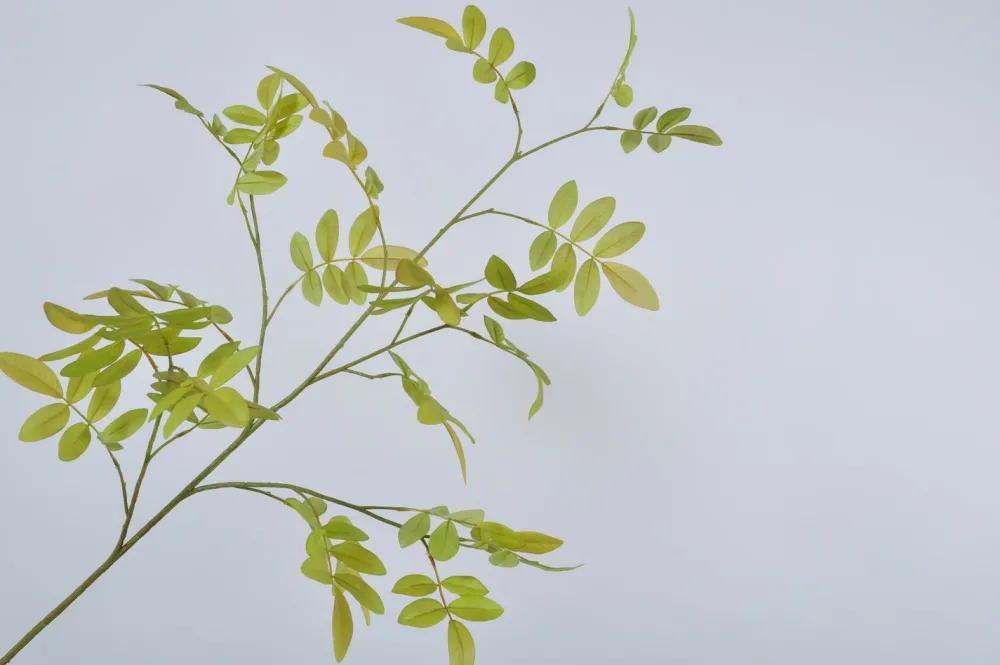 New Silk-ka Kunstzweig Escje hellgrün 99 cm Künstliche Deko-Zweige