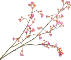 Sale Silk-Ka Kunstzweig mit Beeren 96 cm orange Künstliche Deko-Zweige