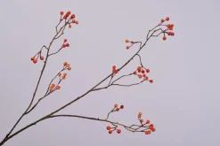 Discount Silk-ka Kunstzweig mit Beeren orange 94 cm Künstliche Deko-Zweige