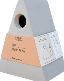 Discount Singing Friend Nistkasten Nina grau 17 x 13 x 21,5 cm Gartenvögel|Vogelhäuser & Nistkästen