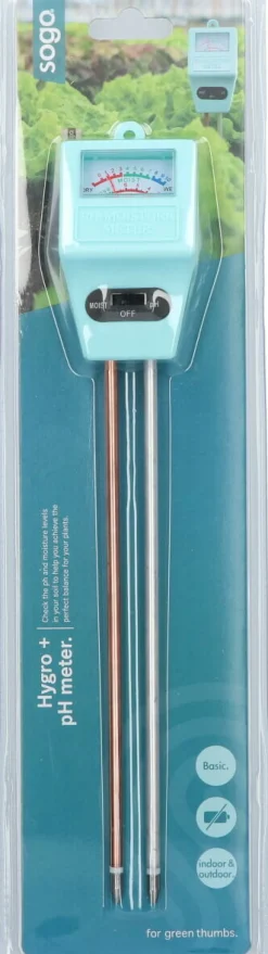 Outlet Sogo pH- & Feuchtigkeitsmesser 38 x 11 x 4 cm Feuchtigkeitsmesser
