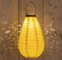 Clearance Solarleuchte Marrakesh gelb D 20 H 29 cm Solar Gartenleuchten|Außenleuchten Hängend