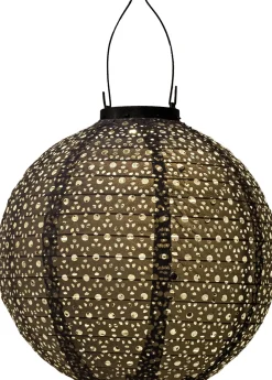 Hot Solarleuchte Marrakesh grau D 25,5 H 25,5 cm Solar Gartenleuchten|Außenleuchten Hängend