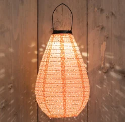 Clearance Solarleuchte Marrakesh rosa D 20 H 29 cm Solar Gartenleuchten|Außenleuchten Hängend