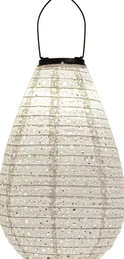 Clearance Solarleuchte Marrakesh weiß D 20 H 29 cm Solar Gartenleuchten|Außenleuchten Hängend