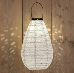 Clearance Solarleuchte Marrakesh weiß D 20 H 29 cm Solar Gartenleuchten|Außenleuchten Hängend