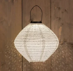 Solarleuchte Marrakesh weiß D 29 H 25 cm Solar Gartenleuchten