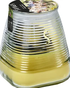 New Spaas Citronella-Kerze Lemon Breeze gelb 45 Std. D 9 H 9,8 cm Kerzen Im Glas|Citronella-Kerzen