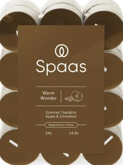 Best Spaas Duftkerze Essential Collection Warm Wonder braun 4,5 Stunden D 3,9 H 1,6 cm 24 St. Teelichter|Duftkerzen