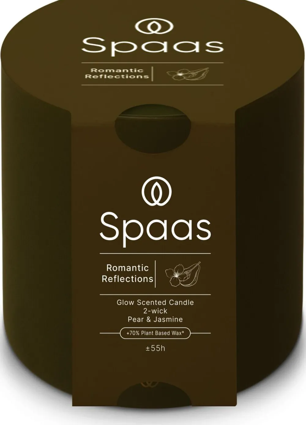 Clearance Spaas Duftkerze Essential collection Romantic Reflect grün 55 Std. D 10 H 10 cm Kerzen Im Glas|Duftkerzen