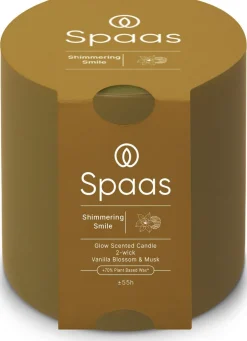 New Spaas Duftkerze Essential collection Shimmering Smile beige 55 Std. D 10 H 10 cm Kerzen Im Glas|Duftkerzen