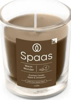 New Spaas Duftkerze Essential Collection Warm Wonder braun 25 Stunden D 7,3 H 8,3 cm Kerzen Im Glas|Duftkerzen