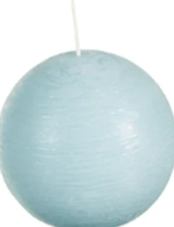 Online Spaas Kugelkerze Rustic blau 24 Std. D 8 cm Kugelkerzen