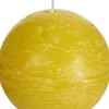 Hot Spaas Kugelkerze Rustic gelb 40 Std. D 10 cm Kugelkerzen