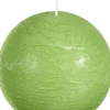Outlet Spaas Kugelkerze Rustic hellgrün 40 Std. D 10 cm Kugelkerzen