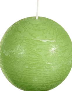 Outlet Spaas Kugelkerze Rustic hellgrün 40 Std. D 10 cm Kugelkerzen