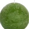 Discount Spaas Kugelkerze Rustic olivgrün 40 Std. D 10 cm Kugelkerzen