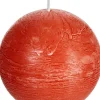 Sale Spaas Kugelkerze Rustic orange 40 Std. D 10 cm Kugelkerzen