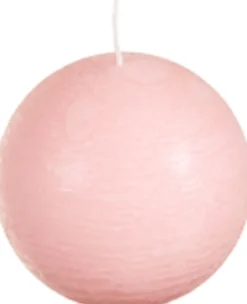 Discount Spaas Kugelkerze Rustic rosa 24 Std. D 8 cm Kugelkerzen