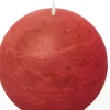 Hot Spaas Kugelkerze Rustic rot 24 Std. D 8 cm Kugelkerzen