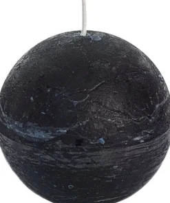 Outlet Spaas Kugelkerze Rustic schwarz 40 Std. D 10 cm Kugelkerzen