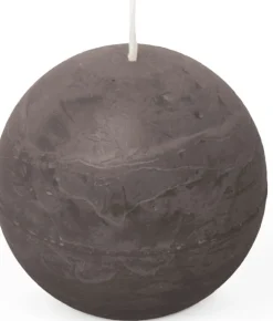 Discount Spaas Kugelkerze Rustic taupe 24 Std. D 8 cm Kugelkerzen