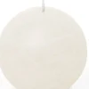 Clearance Spaas Kugelkerze Rustic weiß 24 Std. D 8 cm Kugelkerzen