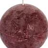 Online Spaas Kugelkerze Rustic weinrot 24 Std. D 8 cm Kugelkerzen