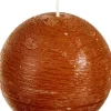 Discount Spaas Kugelkerze Rustic zimtbraun 40 Std. D 10 cm Kugelkerzen