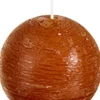 Outlet Spaas Kugelkerze Rustic zimtbraun 24 Std. D 8 cm Kugelkerzen