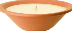 Hot Spaas Outdoor-Kerze in Terracotta-Schale D 23 H 6,5 cm Kerzen Im Glas