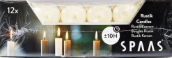 Online Spaas Stabkerzen Rustic elfenbein H 25 cm 12 St. Stabkerzen