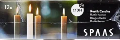 Spaas Stabkerzen Rustic grau-blau H 25 cm 12 St. Stabkerzen