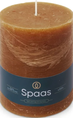 New Spaas Stumpenkerze Essential Collection braun 95 Stunden D 10 H 13 cm Stumpenkerzen