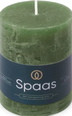 Sale Spaas Stumpenkerze Essential collection grün 35 Std. D 7 H 9,5 cm Stumpenkerzen