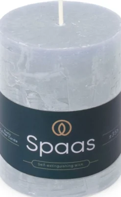 Best Spaas Stumpenkerze Essential collection hellblau 35 Std. D 7 H 9,5 cm Stumpenkerzen